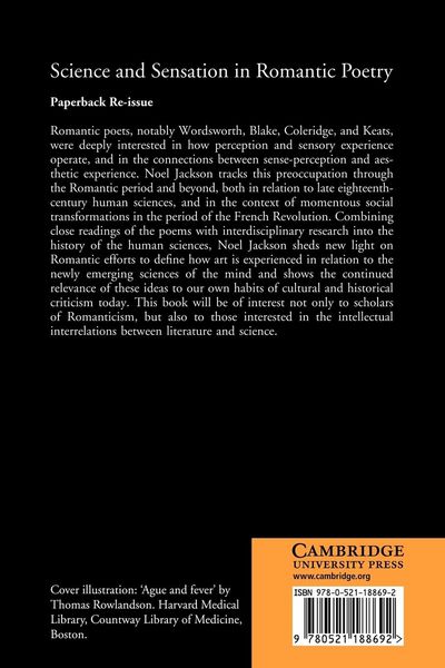 Produktbild: Science and Sensation in Romantic Poetry