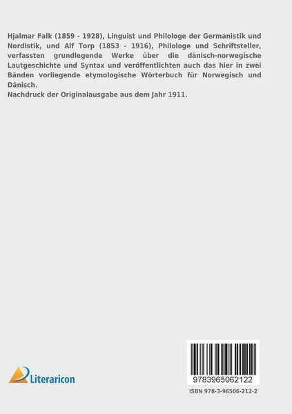 Produktbild: Norwegisch-d&auml;nisches etymologisches W&ouml;rterbuch