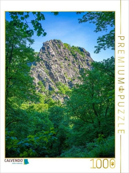 Produktbild: CALVENDO Puzzle Bodetal - Blick zur Ro&szlig;trappe | 1000 Teile Lege-Gr&ouml;&szlig;e 64x48cm Foto-Puzzle f&uuml;r gl&uuml;ckliche Stunden