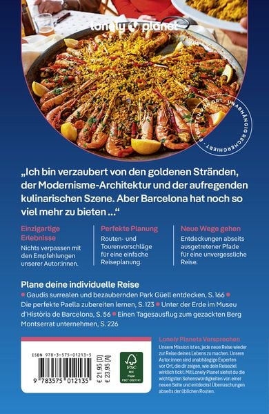 Produktbild: LONELY PLANET Reiseführer Barcelona