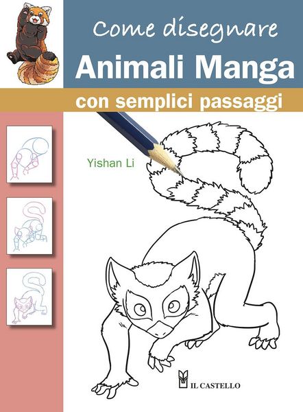 Produktbild: Come disegnare animali manga con semplici passaggi