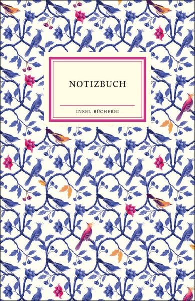 Produktbild: Notizbuch Insel-B&uuml;cherei &raquo;Ranken indigo&laquo;