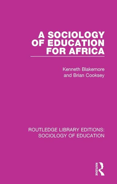 Produktbild: A Sociology of Education for Africa