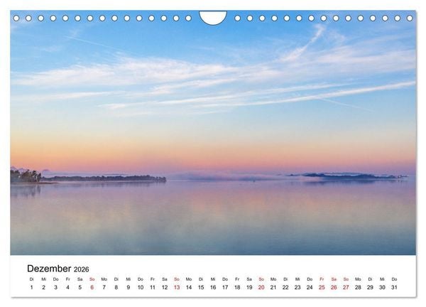 Produktbild: Traumhafter Chiemsee - eine kalendarische Reise (Wandkalender 2026 DIN A4 quer), CALVENDO Monatskalender