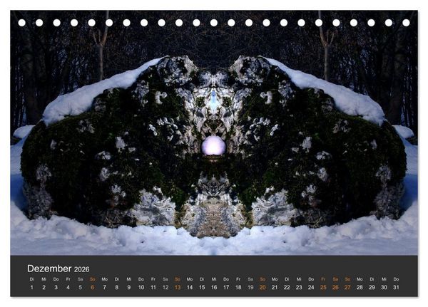 Produktbild: Spiegelwelten - Im Reich der Naturwesen (Tischkalender 2026 DIN A5 quer), CALVENDO Monatskalender