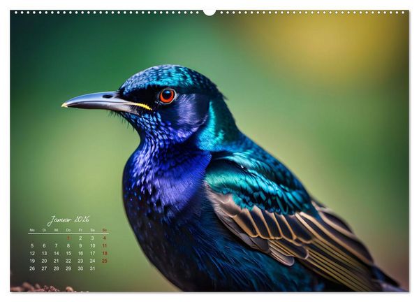 Produktbild: Afrikas vielf&auml;ltige Vogelwelt (Wandkalender 2026 DIN A2 quer), CALVENDO Monatskalender