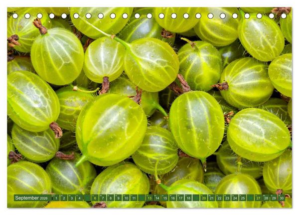 Produktbild: GR&Uuml;N - Gem&uuml;se und Obst - Knackig und Frisch (Tischkalender 2026 DIN A5 quer), CALVENDO Monatskalender