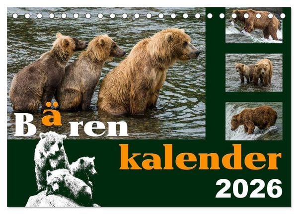 Produktbild: B&auml;renkalender (Tischkalender 2026 DIN A5 quer), CALVENDO Monatskalender