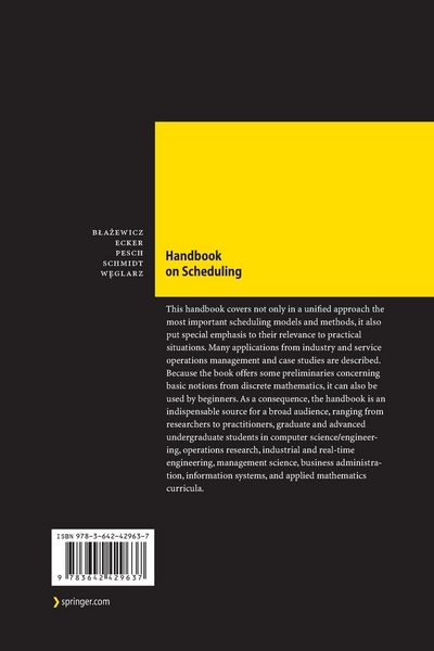 Produktbild: Handbook on Scheduling
