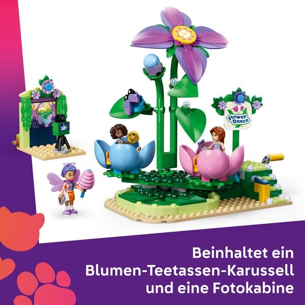 Produktbild: LEGO Friends 42702 Feentassen-Karussell mit Blumendeko, Bauspielzeug f&uuml;r M&auml;dchen und Jungen ab 7 Jahren