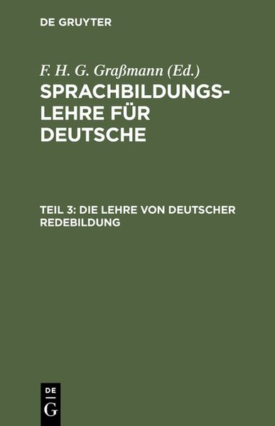 Produktbild: Die Lehre von deutscher Redebildung