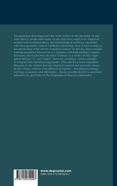 Produktbild: Empirical Research and Normative Theory