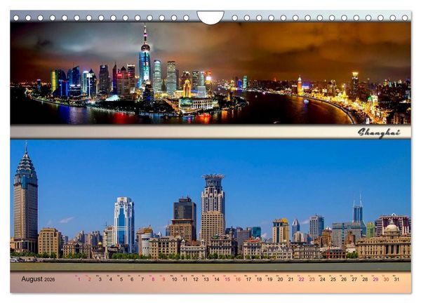 Produktbild: St&auml;dte der Welt, Panoramen (Wandkalender 2026 DIN A4 quer), CALVENDO Monatskalender