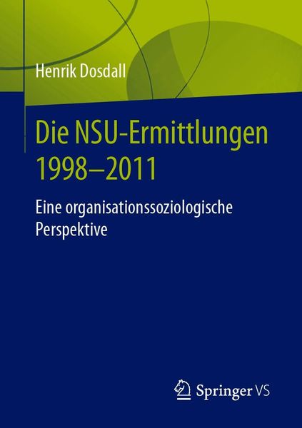 Produktbild: Die NSU-Ermittlungen 1998-2011