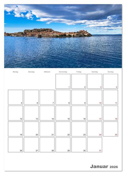 Produktbild: Faszinierendes Elba (Wandkalender 2026 DIN A4 hoch), CALVENDO Monatskalender