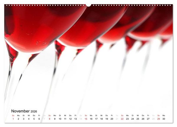 Produktbild: Wein schmeckt fein (hochwertiger Premium Wandkalender 2026 DIN A2 quer), Kunstdruck in Hochglanz