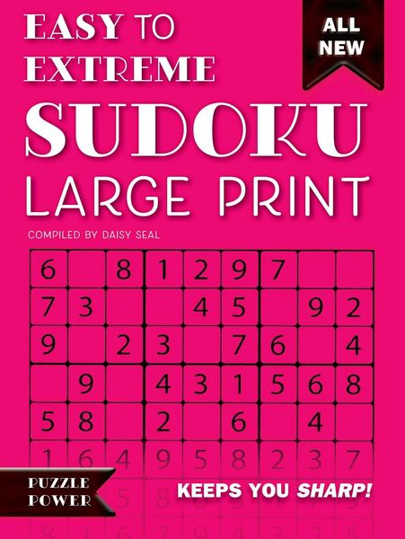 Produktbild: Easy to Extreme Sudoku Large Print (Pink)
