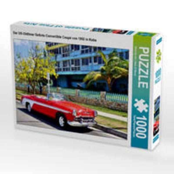 CALVENDO Puzzle Der US-Oldtimer DeSoto Convertible Coupé von 1955 in Kuba | 1000 Teile Lege-Größe 64x48cm Foto-Puzzle für glückliche Stunden