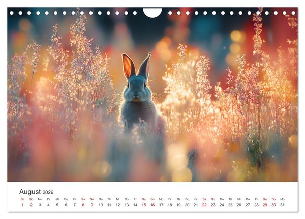 Produktbild: Fantastisch, flauschig, frech! - Ein Kaninchenkalender (Wandkalender 2026 DIN A4 quer), CALVENDO Monatskalender