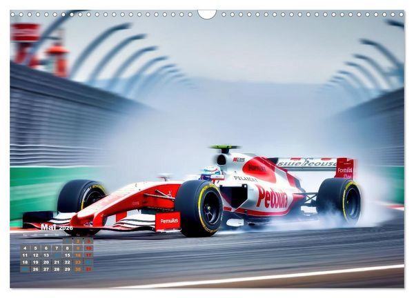 Produktbild: Formel E, Strom, Speed und Sieg (Wandkalender 2026 DIN A3 quer), CALVENDO Monatskalender