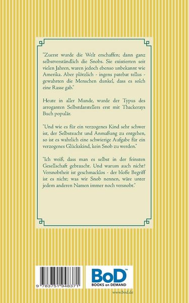 Produktbild: Das Buch der Snobs