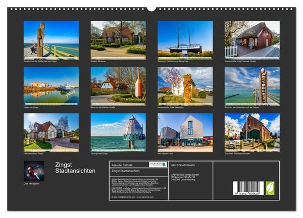Produktbild: Zingst Stadtansichten (hochwertiger Premium Wandkalender 2026 DIN A2 quer), Kunstdruck in Hochglanz
