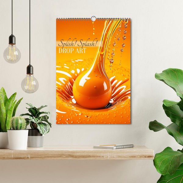 Produktbild: Splish! Splash! DROP ART (Wandkalender 2026 DIN A3 hoch), CALVENDO Monatskalender