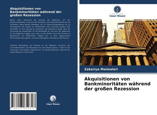 Produktbild: Akquisitionen von Bankminorit&auml;ten w&auml;hrend der gro&szlig;en Rezession