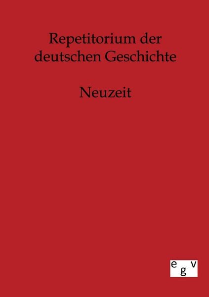Produktbild: Repetitorium der deutschen Geschichte