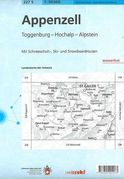Produktbild: Swisstopo 1 : 50 000 Appenzell Ski
