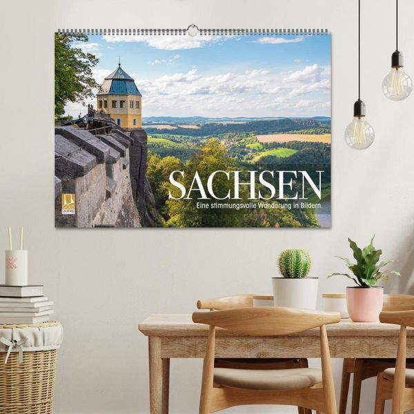 Produktbild: Sachsen - Eine stimmungsvolle Wanderung in Bildern (Wandkalender 2026 DIN A2 quer), CALVENDO Monatskalender