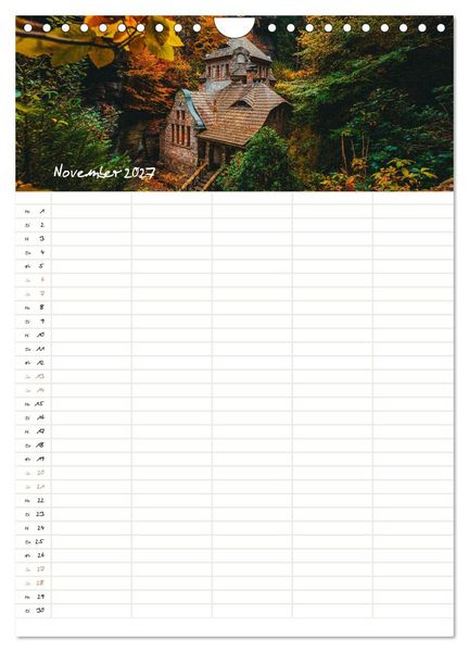 Produktbild: Familienkalender - S&auml;chsische und B&ouml;hmische Schweiz (Wandkalender 2027 DIN A4 hoch), CALVENDO Monatskalender