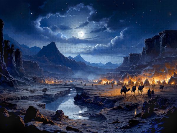 Produktbild: CALVENDO Puzzle Stille Nacht | 2000 Teile Lege-Gr&ouml;&szlig;e 90x67cm Foto-Puzzle f&uuml;r gl&uuml;ckliche Stunden