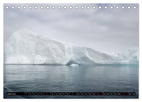Produktbild: GR&Ouml;NLAND Eisfjord und Diskobucht (Tischkalender 2026 DIN A5 quer), CALVENDO Monatskalender