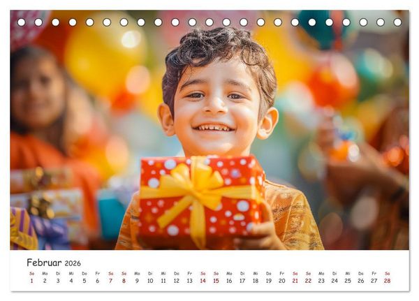 Produktbild: Die Sprache des Herzens - L&auml;cheln als Ausdruck der Menschlichkeit durch eine KI in Szene gesetzt (Tischkalender 2026 DIN A5 quer), CALVENDO Monatskalender