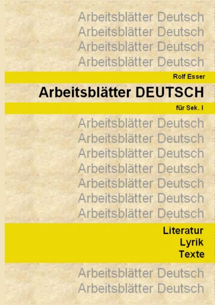 Produktbild: Arbeitsbl&auml;tter DEUTSCH