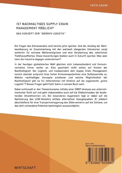 Produktbild: Ist nachhaltiges Supply Chain Management m&ouml;glich? Das Konzept der "gr&uuml;nen Logistik"