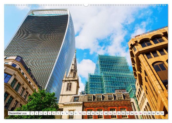 Produktbild: Architektonische Zeitspr&uuml;nge (Wandkalender 2026 DIN A2 quer), CALVENDO Monatskalender