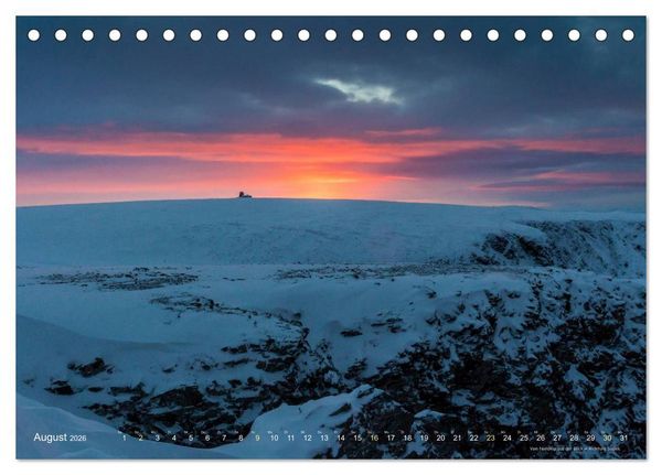 Produktbild: Hurtigruten im Winter - Hunting the light (Tischkalender 2026 DIN A5 quer), CALVENDO Monatskalender