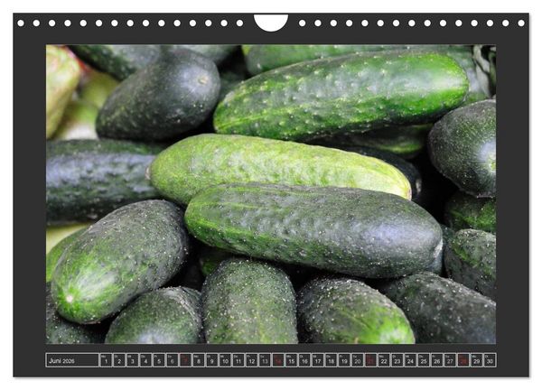 Produktbild: Obst + Gem&uuml;se (Wandkalender 2026 DIN A4 quer), CALVENDO Monatskalender