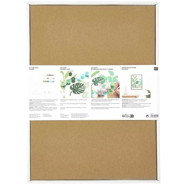 Produktbild: Malen nach Zahlen Set, Pflanzen, 26 x 37 cm