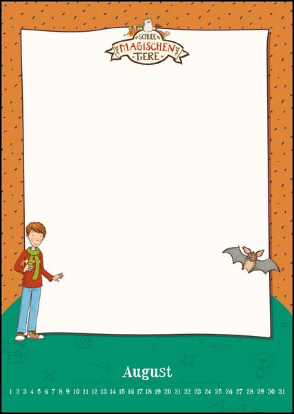 Produktbild: Schule der magischen Tiere - Bastelkalender zum Selbstgestalten - Fotos einkleben, malen - immerw&auml;hrend - 21 x 29,7 cm