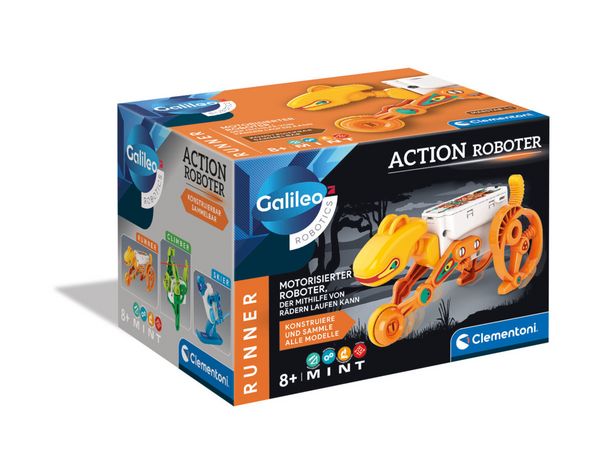 Experimentierset Galileo Action Roboter Runner orange/weiß