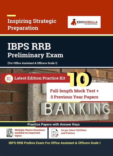 Produktbild: IBPS RRB (Prelims) Recruitment Exam | 1000+ Objective Questions | Practice Sets By EduGorilla Prep Experts
