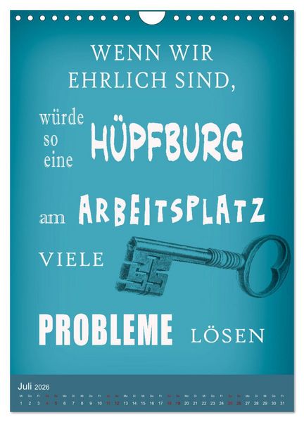 Produktbild: B&uuml;ro und so ... (Wandkalender 2026 DIN A4 hoch), CALVENDO Monatskalender