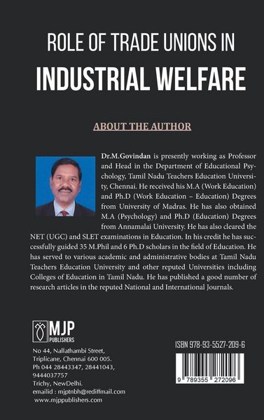 Produktbild: Role Of Trade Union On Industrial Welfare