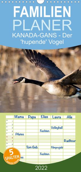Produktbild: KANADA-GANS - Der 'hupende' Vogel - Familienplaner hoch (Wandkalender 2022 , 21 cm x 45 cm, hoch)