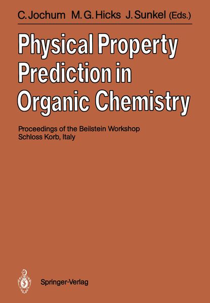 Produktbild: Physical Property Prediction in Organic Chemistry