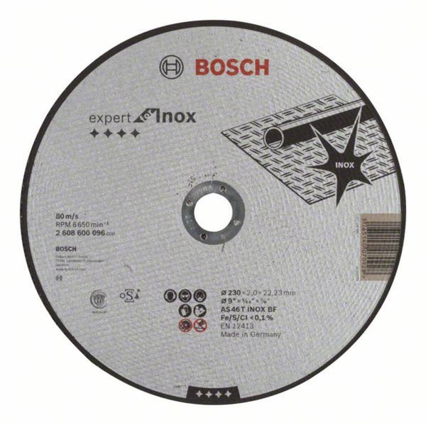 Bosch Accessories AS 46 T Inox BF 2608600096 Trennscheibe gerade 230mm 1 St. Stahl, Edelstahl