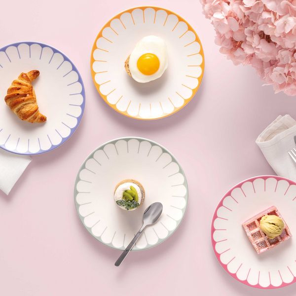 Produktbild: Villeroy & Boch Fleur Fr&uuml;hst&uuml;cks-/Dessertteller 4tlg.